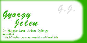 gyorgy jelen business card