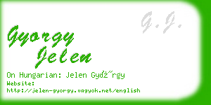 gyorgy jelen business card